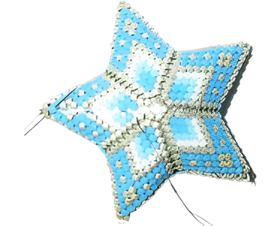 Peyote patroon – Kleine vierkleurige ster 50mm: De instapper