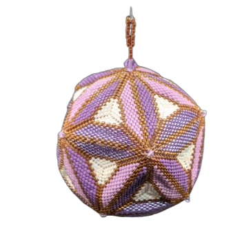 Peyote patroon – Grote 3D bal met toupies