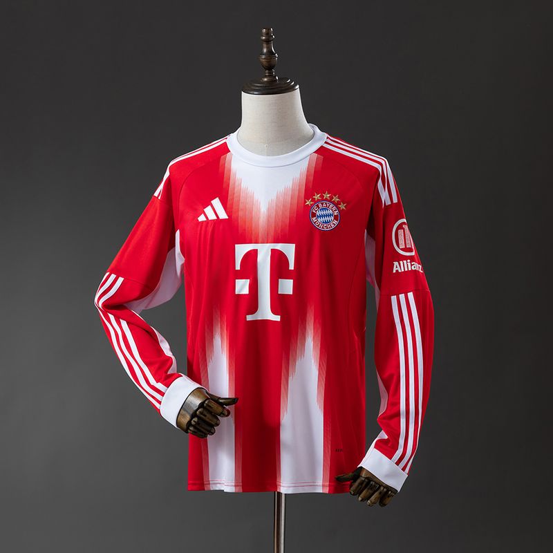 Bayern Munich 2025/2026 Long Sleeves Home Kit