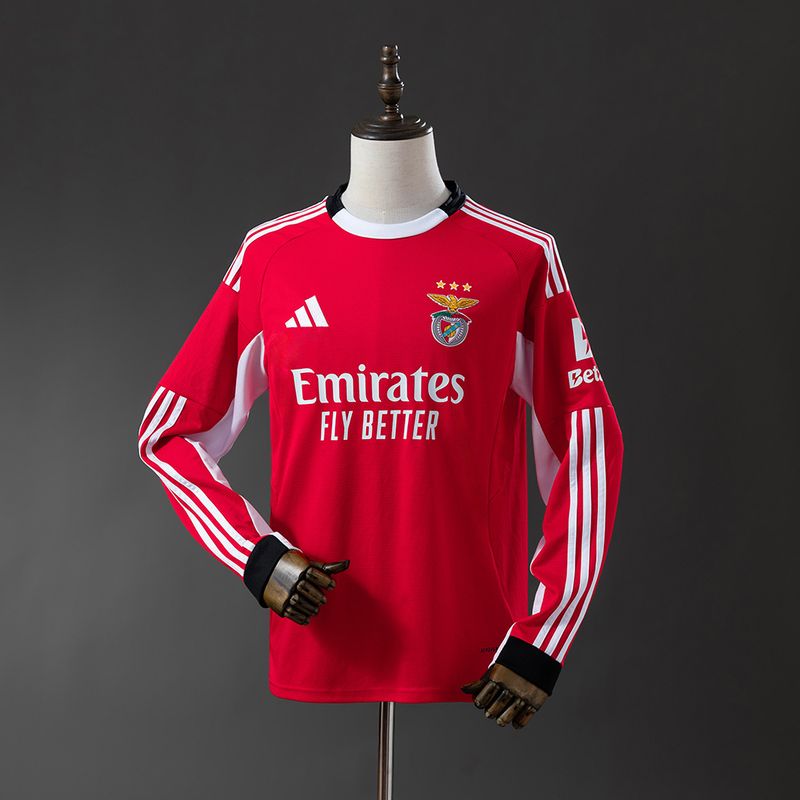 Benfica 2025/2026 Long Sleeves Home Kit