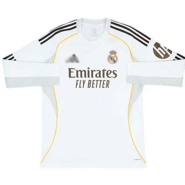 Real Madrid 2025/2026 Long Sleeves Home Kit