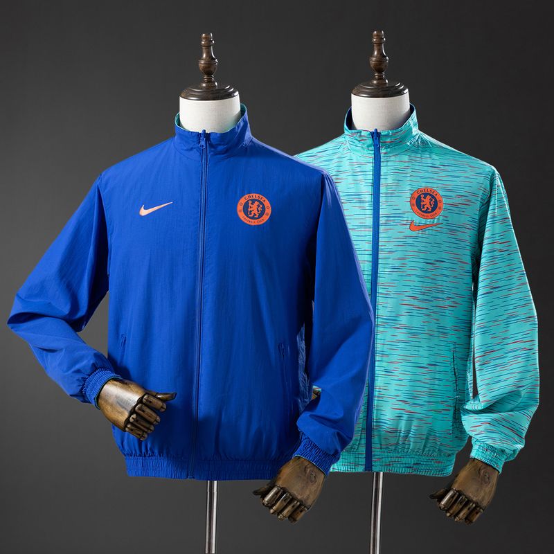Chelsea Reversible Jacket Windbreaker - Blue &amp; Sky Blue