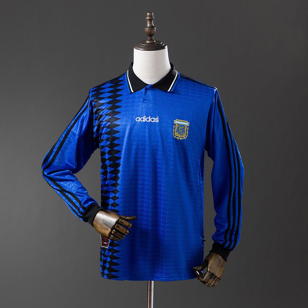 Argentina 1994 Long Sleeves Retro Away Kit Argentina 1994 Long Sleeves Retro Away Kit