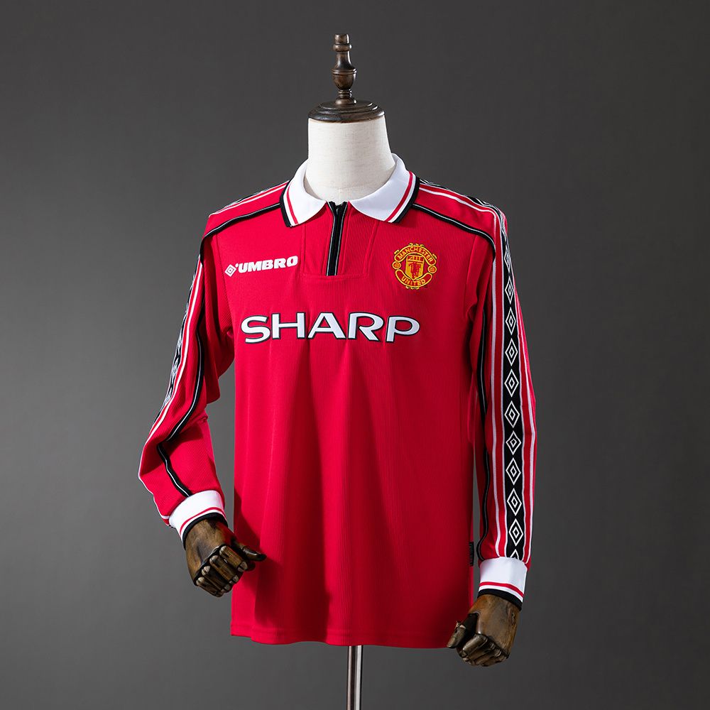 Manchester United 1998/99 Retro Long Sleeves Home Kit