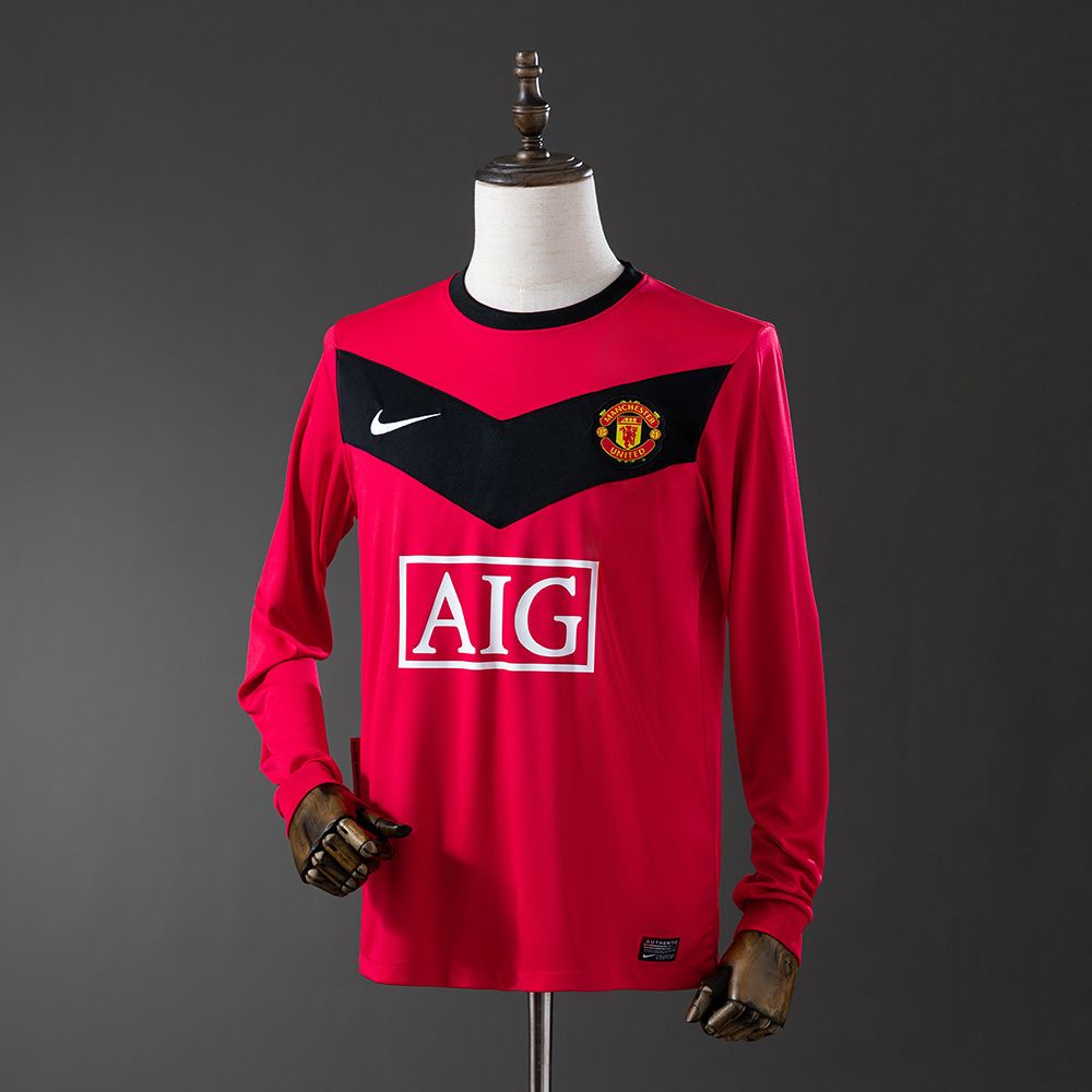 Manchester United 2010 Retro Long Sleeves Home Kit