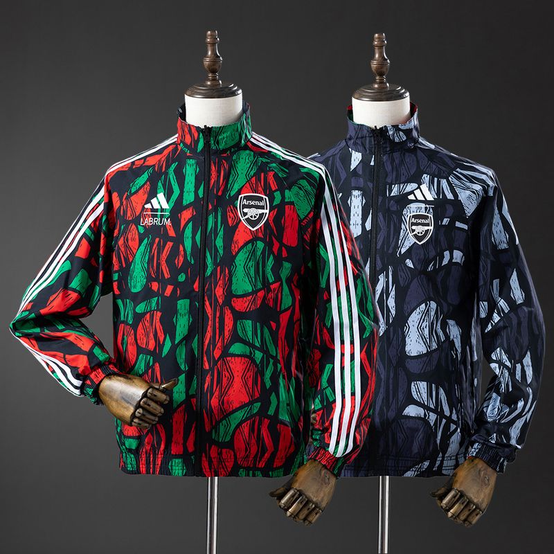 Arsenal Reversible Windbreaker Jacket – Red/Black