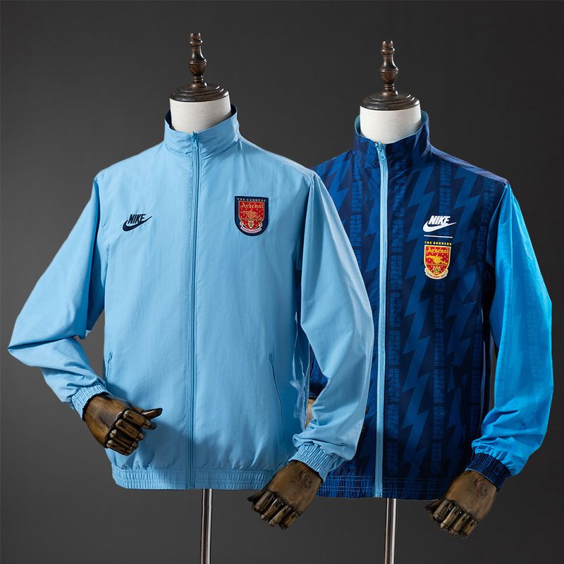 Arsenal 2025/26 Reversible Trench Coat – Sky Blue