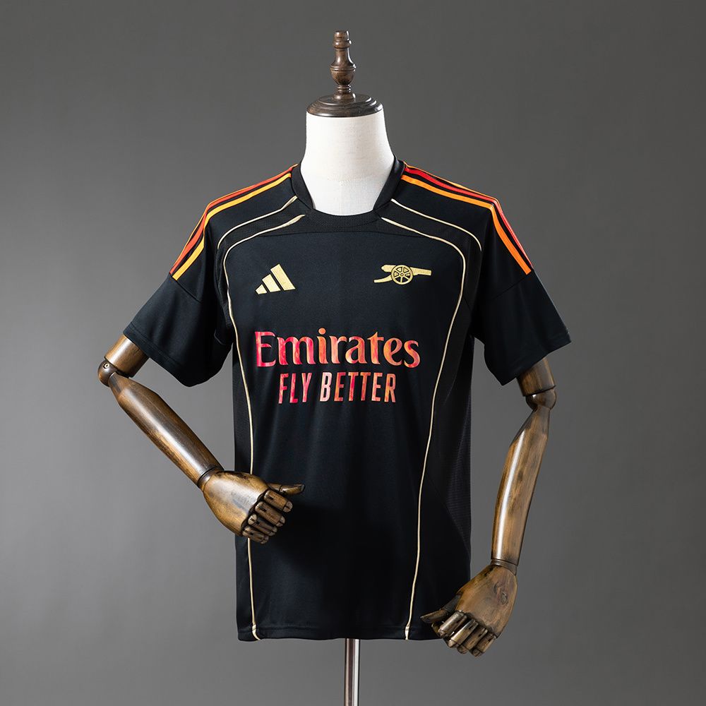 Arsenal 2025/26 Retro-Style Collaboration Kit – Black