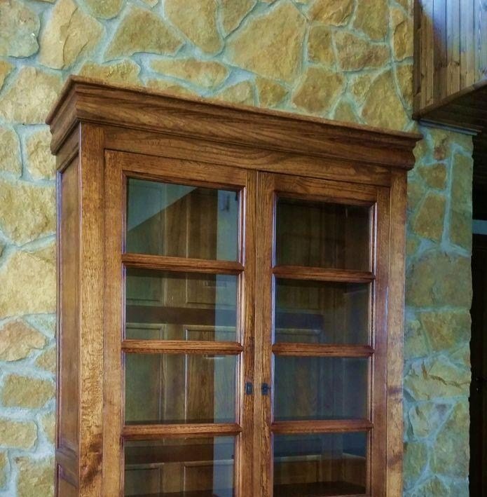Vitrina Stil 6300 de roble macizo
