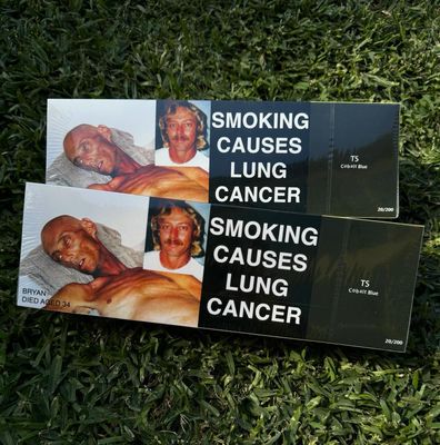 simple cigarette tattoo Cigarette Temporary Tattoo (set of 3)