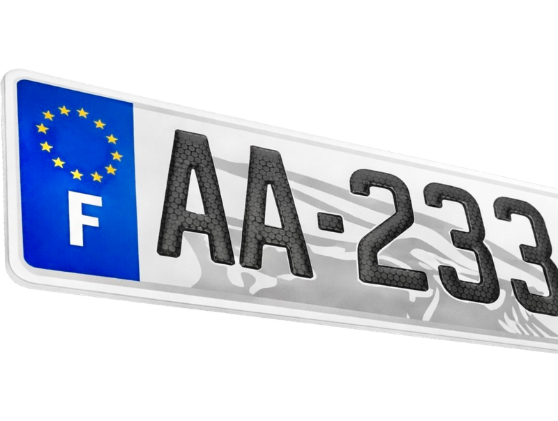 CONFIGUREZ VOTRE PLAQUE D'IMMATRICULATION PREMIUM NID-D'ABEILLES CONFIGUREZ VOTRE PLAQUE D'IMMATRICULATION PREMIUM NID-D'ABEILLES