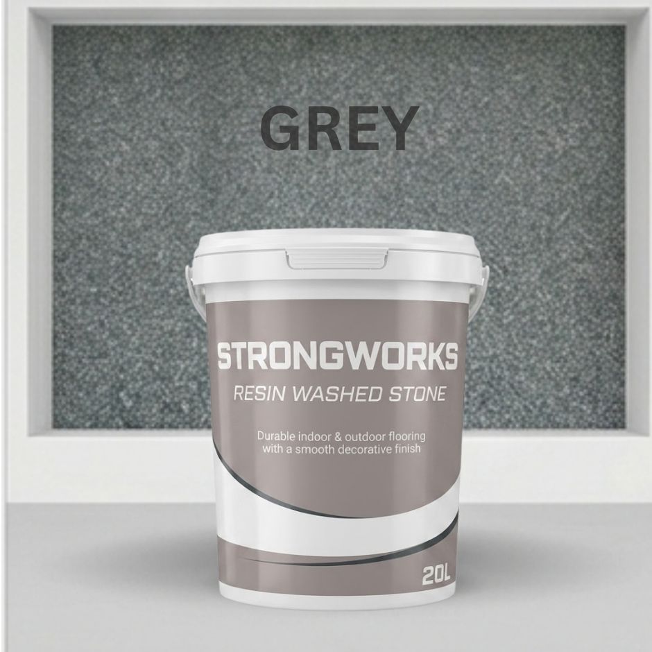 Resin Washed Stone, Colour: GREY