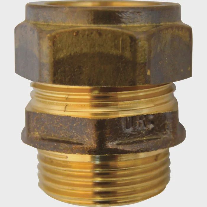 22mm x 1/2" Brass Compression Male Coupler (Adaptor)