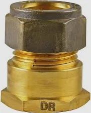 15mm x 1/2" Brass Compression Coupler