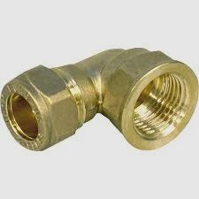 15mm x 1/2" Brass Compression Female Elbow (Adaptor)