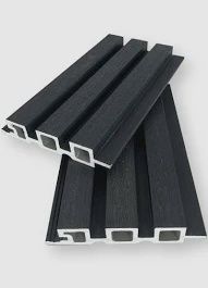 CREAM/BLACK FLUTTED WPC WALL PANEL