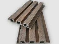 BLACK/BROWN FLUTED WPC WALL PANEL YHW18, Colour: BROWN FLUTED