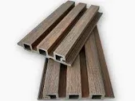 BLACK/BROWN FLUTED WPC WALL PANEL YHW18, Colour: BROWN FLUTED
