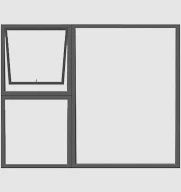 Window Aluminium PTT1212 K&amp;I