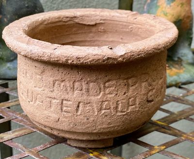 Handgemaakt Aardewerken Potje uit Guatemala – ca.1990