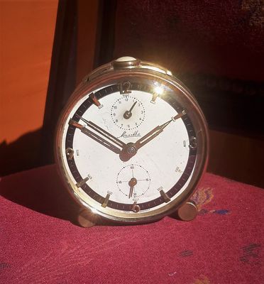 Vintage Mauthe Mechanische Wekker – Duitse Art Deco ca. 1940