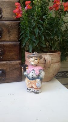 Vintage Porseleinen Cowboy Decanter – Uniek Verzamelobject uit de Jaren ’50