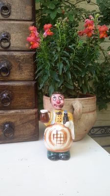 Vintage Porseleinen Ober Decanter – Authentiek Verzamelobject uit de Jaren ’50