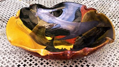 Organische modernistische keramische kom – ca. 20e eeuw