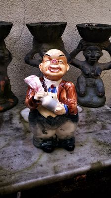 Vintage Porseleinen Butler Decanter – Uniek Verzamelobject uit de Jaren ’50