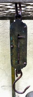 Oude Salter’s zakweegschaal – Engels patent Silverster, 19de eeuw Oude Salter’s zakweegschaal – Engels patent Silverster, 19de eeuw