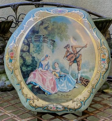 Vintage Côte d’Or blik – “Le Bon chocolat Belge” – The Music Lesson – 20e eeuw