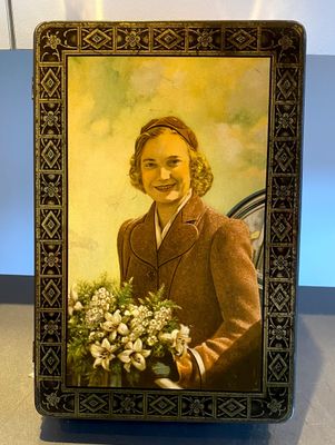 Vintage koekblik Prinses Josephine‑Charlotte – DBF Hoboken ca. 1950