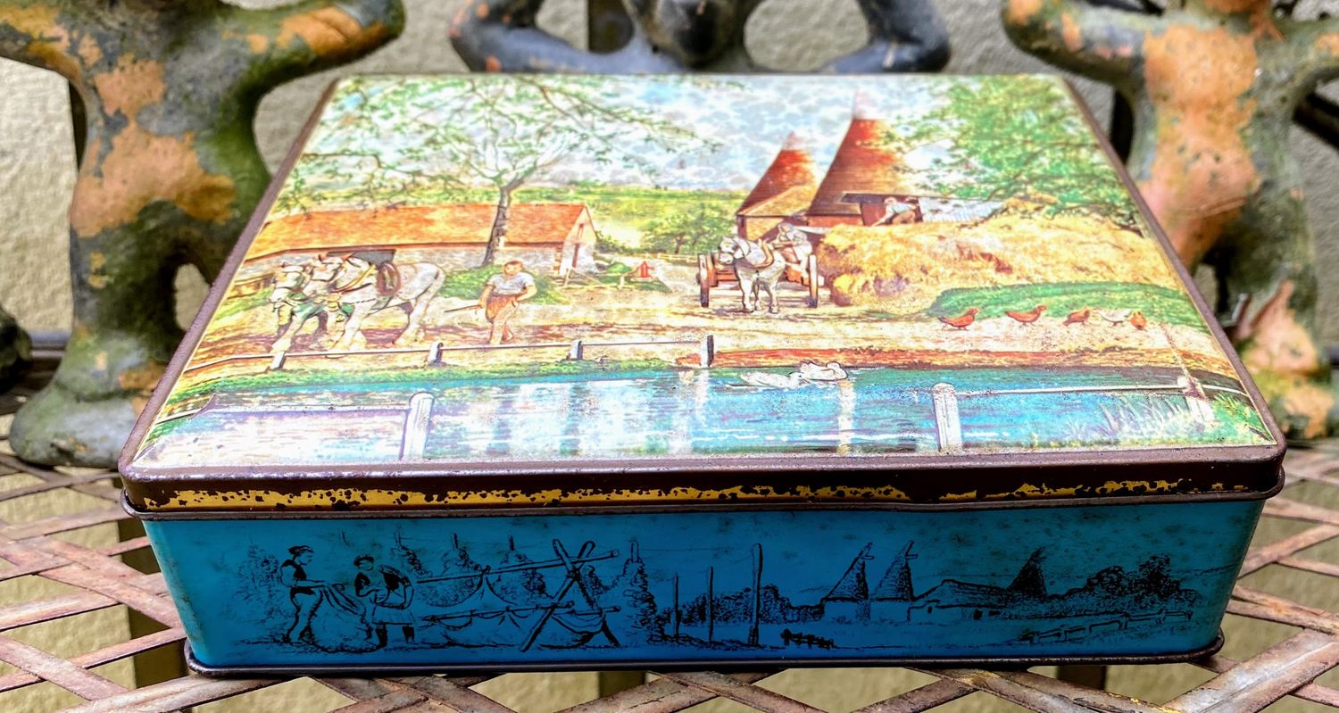 Vintage blikken doos Garden of England George Payne LTD, London ca. 1950