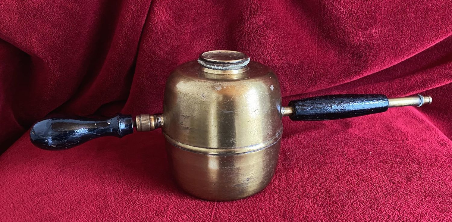 Antieke Messing Plantensproeier met Handpomp – Functioneel Retro Collectors Item