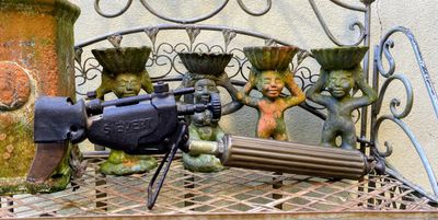 Antieke Zweedse koperen benzine soldeerbout met brander – Max Sievert, ca. 1930–1940 Antieke Zweedse koperen benzine soldeerbout met brander – Max Sievert, ca. 1930–1940