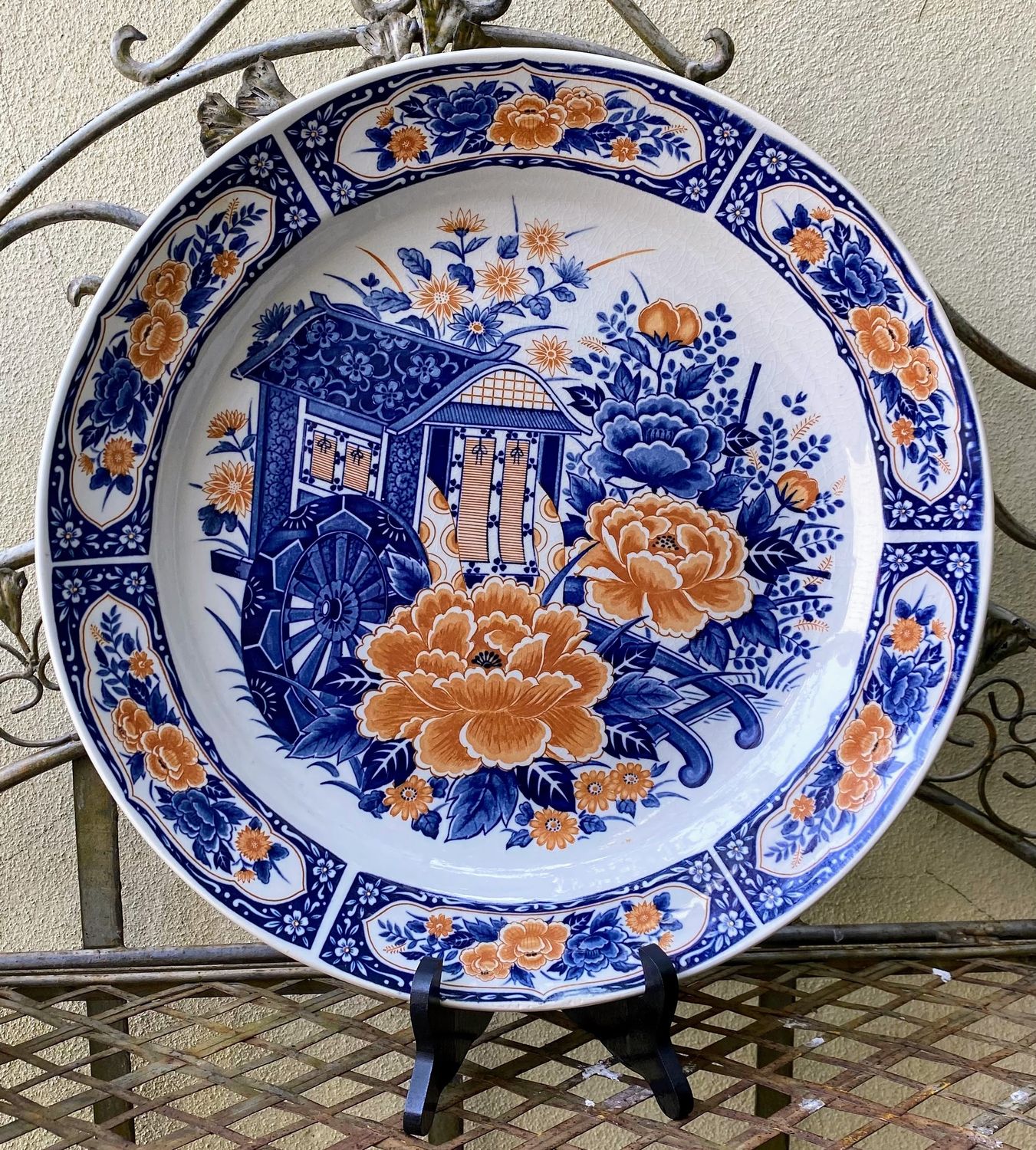 Japans Sierbord “Gosho-Guruma” – Handbeschilderd en Authentiek Japans Sierbord “Gosho-Guruma” – Handbeschilderd en Authentiek