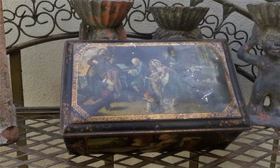 Vintage blik naar Bach with His Family at Morning Devotion by Toby Rosenthal reproducties