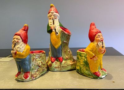 Leuk vintage setje Eierdopjes Kabouters