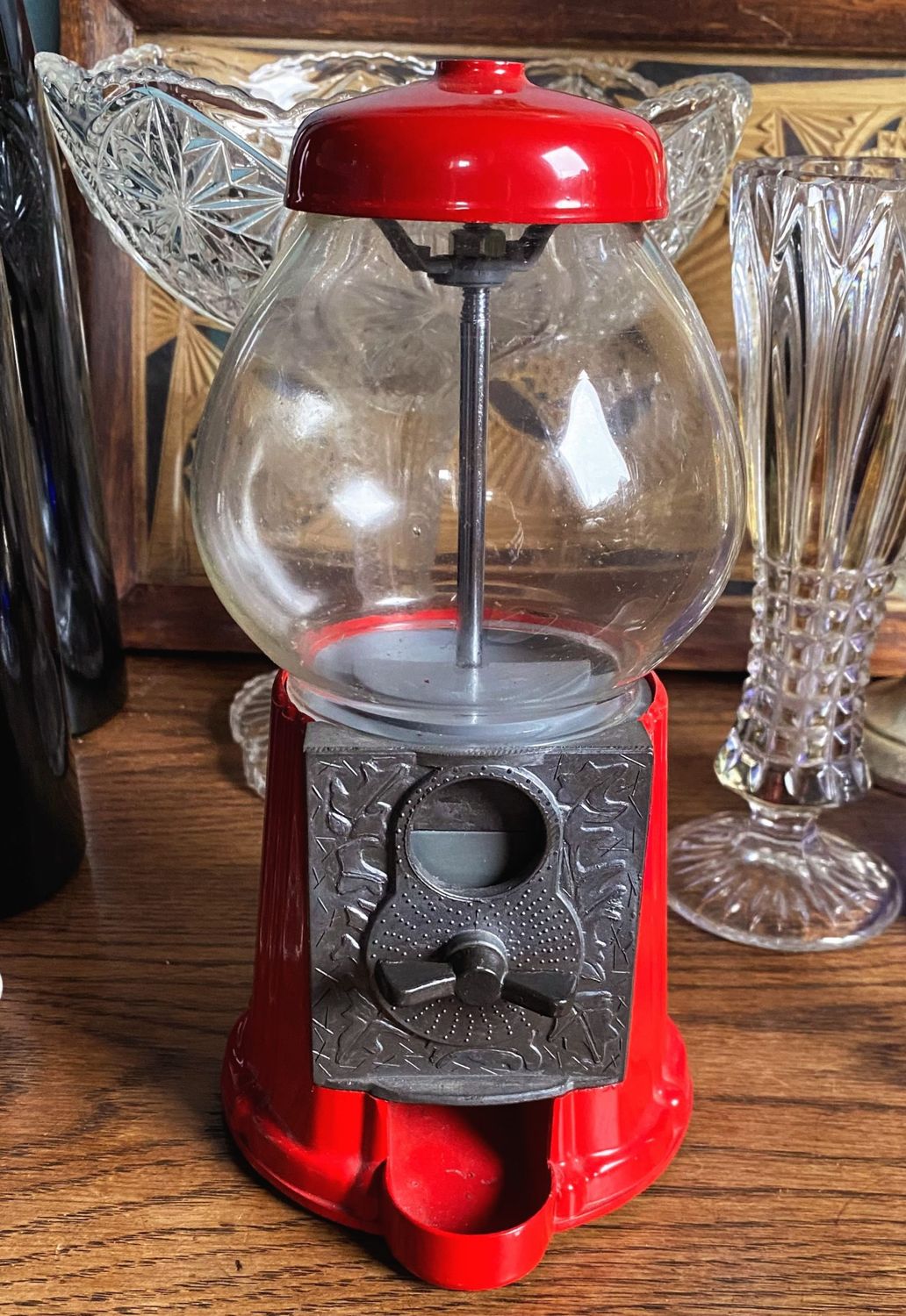 Vintage carrousel kauwgomballenautomaat pure nostalgie