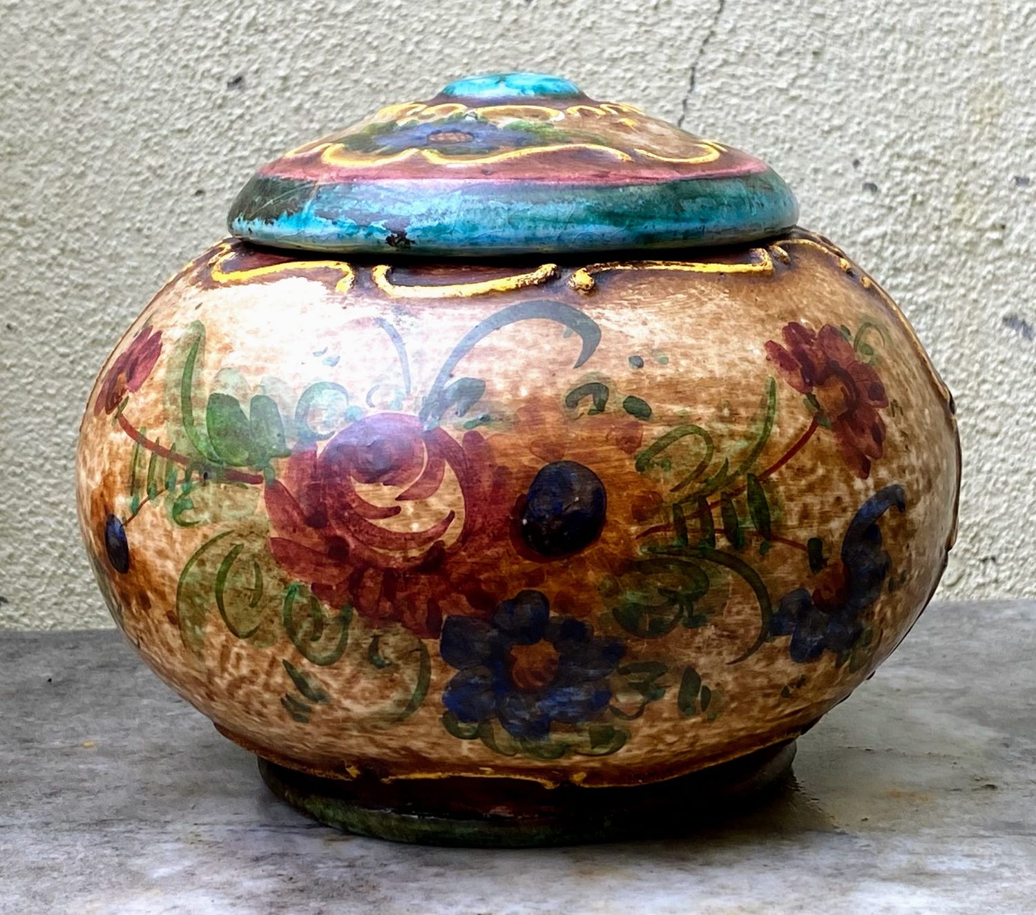 Prachtig gedecoreerde Bonbonnière atelier ceramique Rigo Brussel