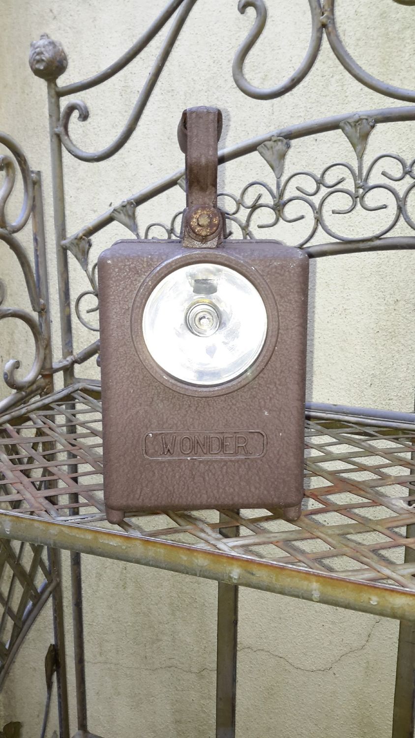 Oude Spoorweglamp Merk Wonder