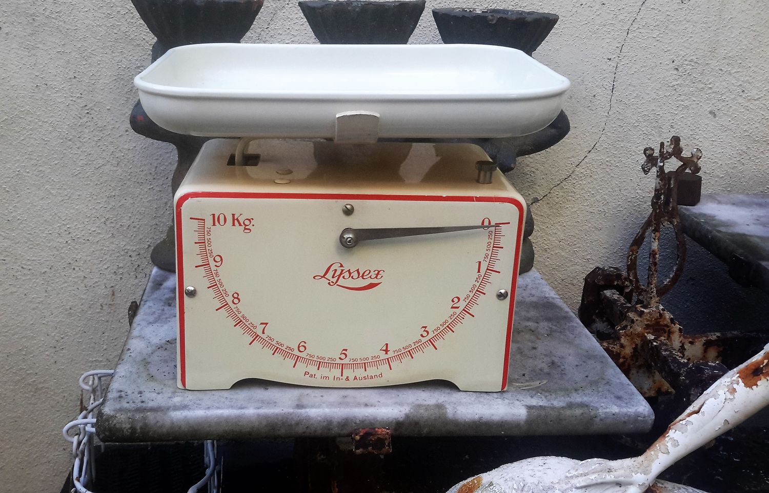 Retro keukenweegschaal Lyssex Zwitserland Retro keukenweegschaal Lyssex Zwitserland