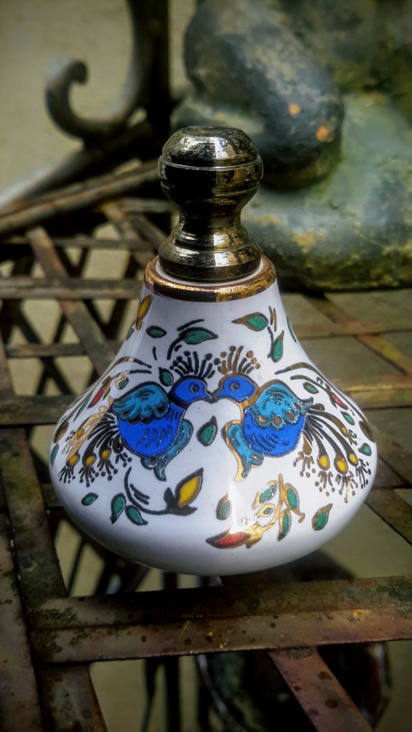 Oosters geïnspireerd parfumflesje Keramiek Wit