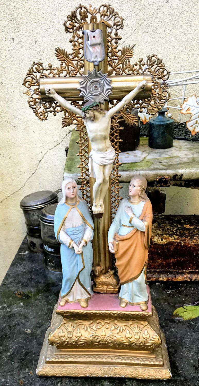 Decoratief Vintage Kruisbeeld Calvarieberg