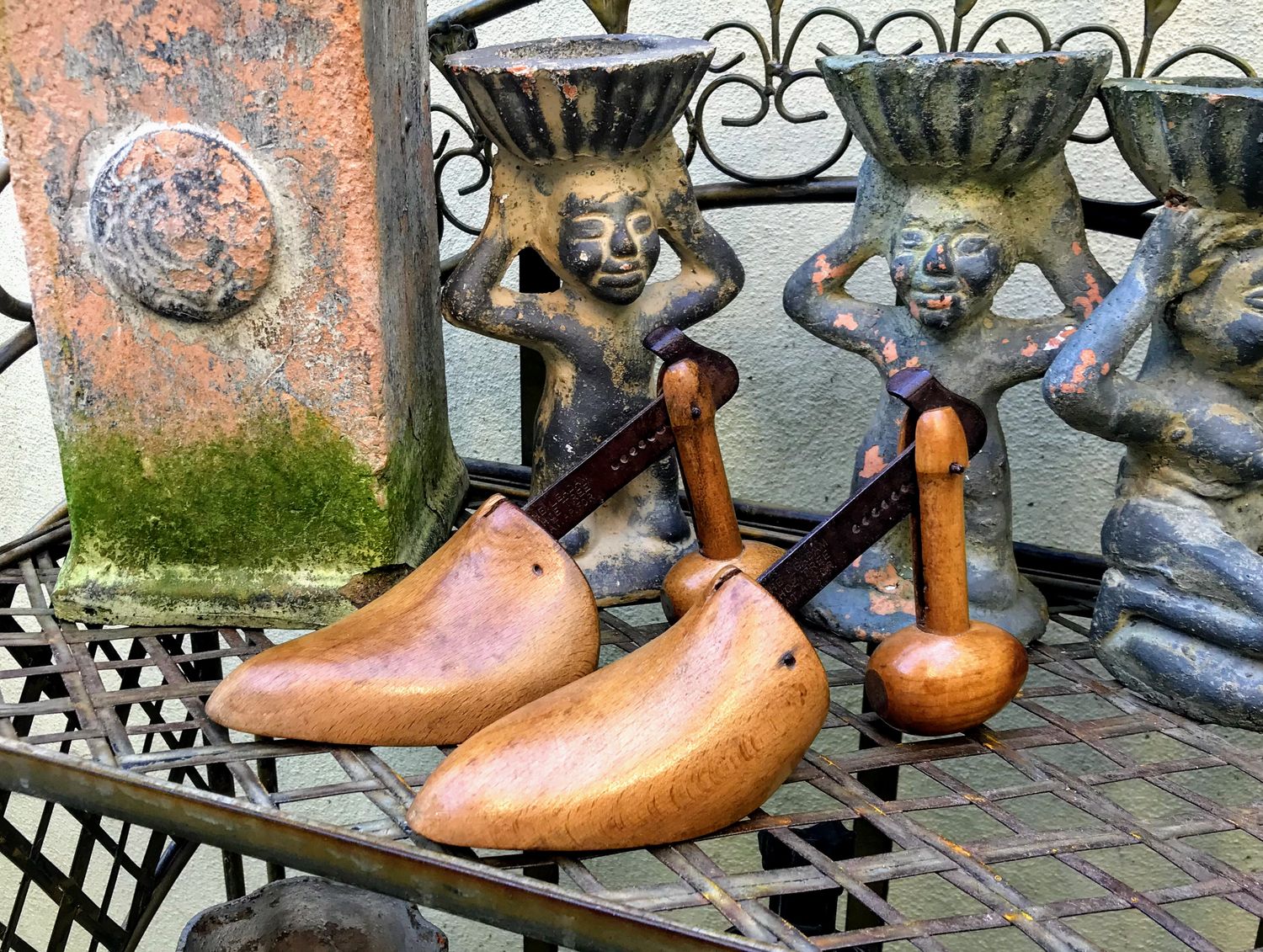 Antieke Victoriaanse schoenmallen The Leadam Shoe tree