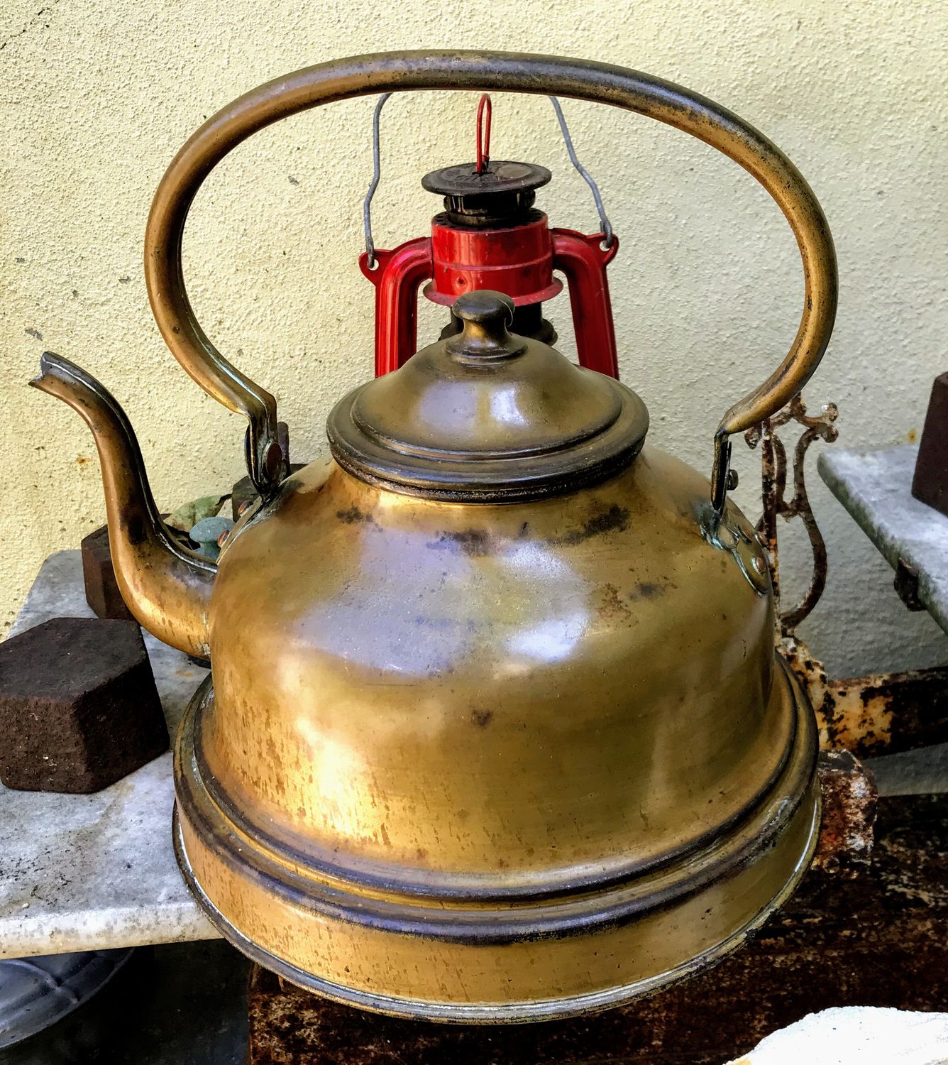 Antieke koperen Waterketel ca 1900