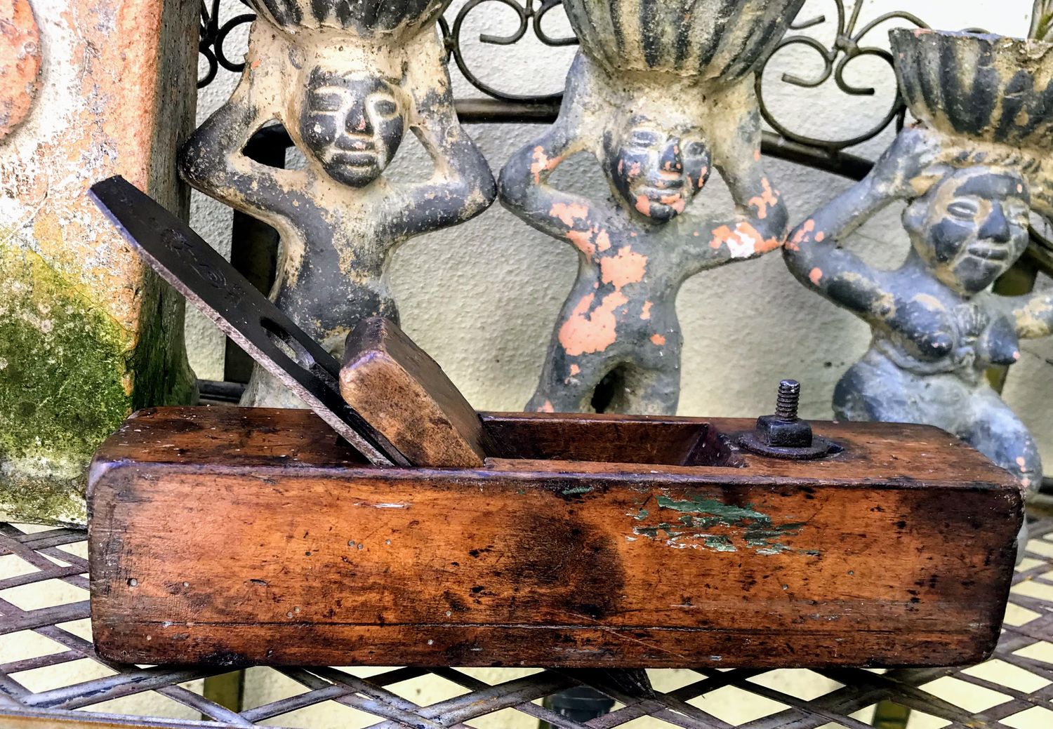 Antieke houtschaaf of Blokschaaf merk Expressia Garantie