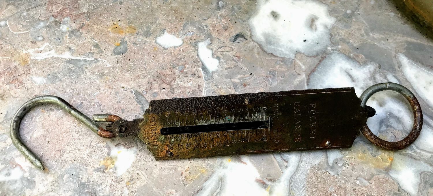 Vintage Registered pocket balance 25 kg