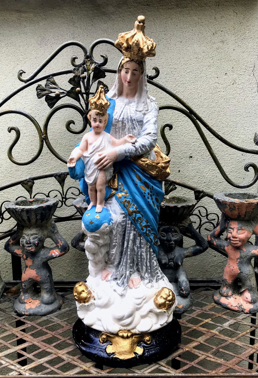 Vintage Maria Beeld Notre Dame des Victoires