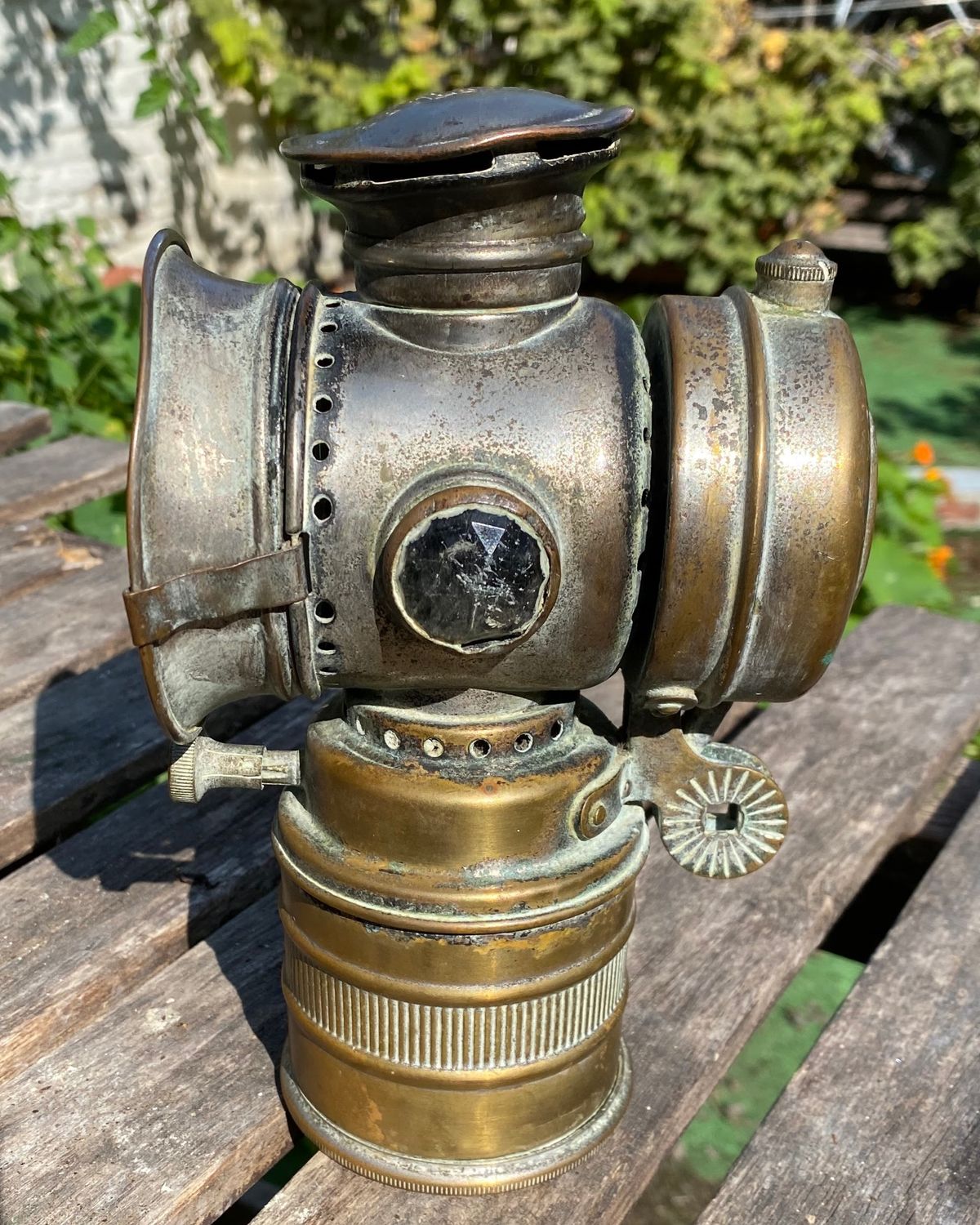 Antieke Carbuur Fietslamp Vitaphare Antieke Carbuur Fietslamp Vitaphare